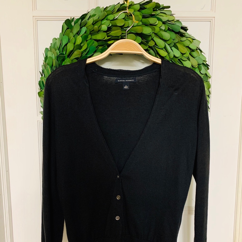 Small | Banana Republic | Black | Cardigan Sweater